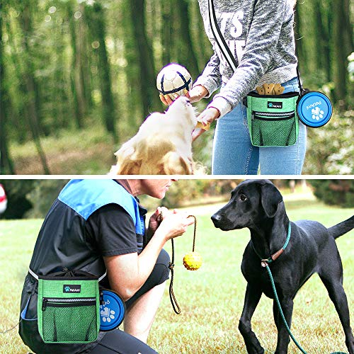 Foto 6 pulgar | Bolsa De Adiestramiento Para Perros Petami Con Correa Para Cintura Y Hombro, Color Verde - Venta Internacional.