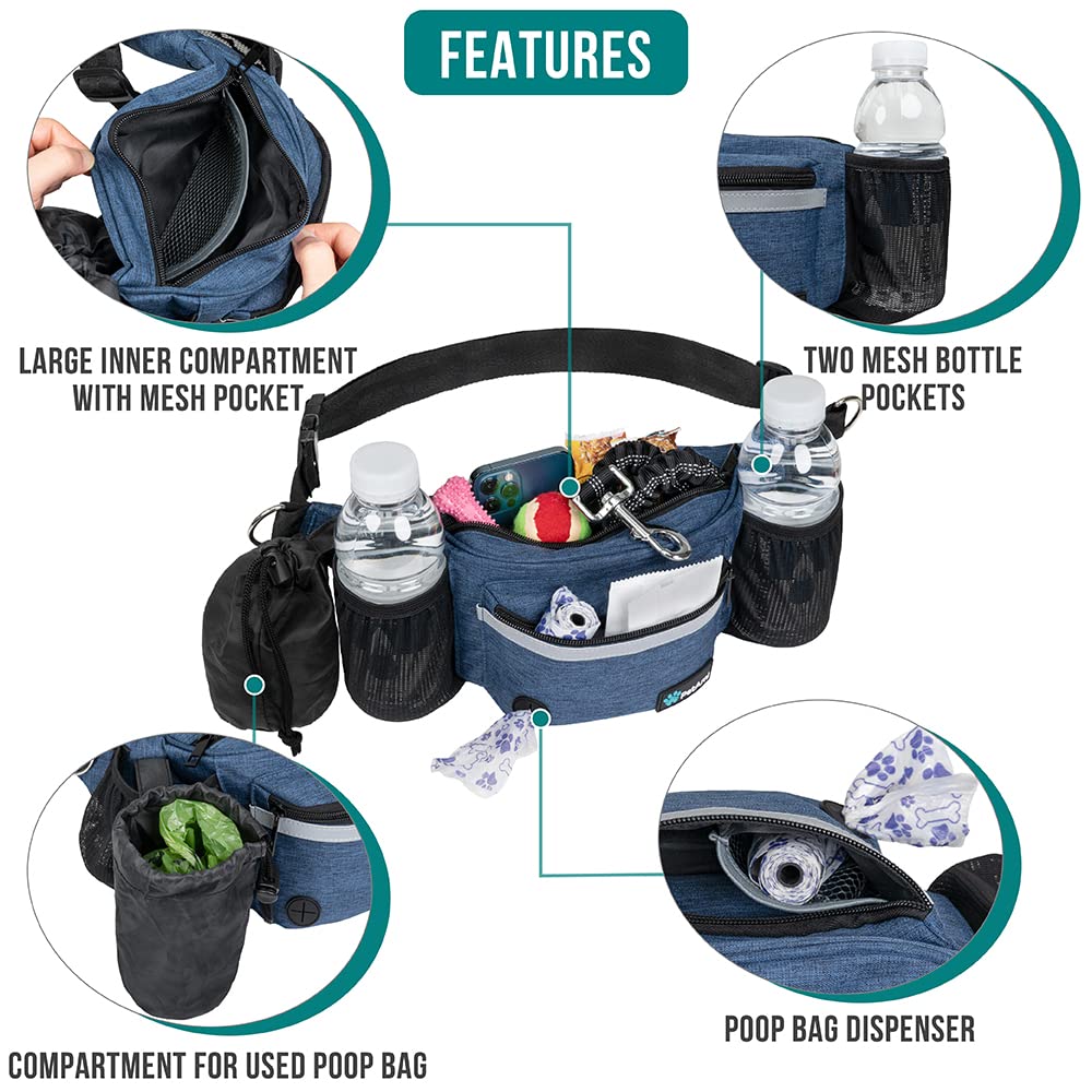 Foto 4 pulgar | Bolsa De Golosinas Petami Dog Fanny Pack Con Dispensador De Bolsas Para Excrementos - Venta Internacional.