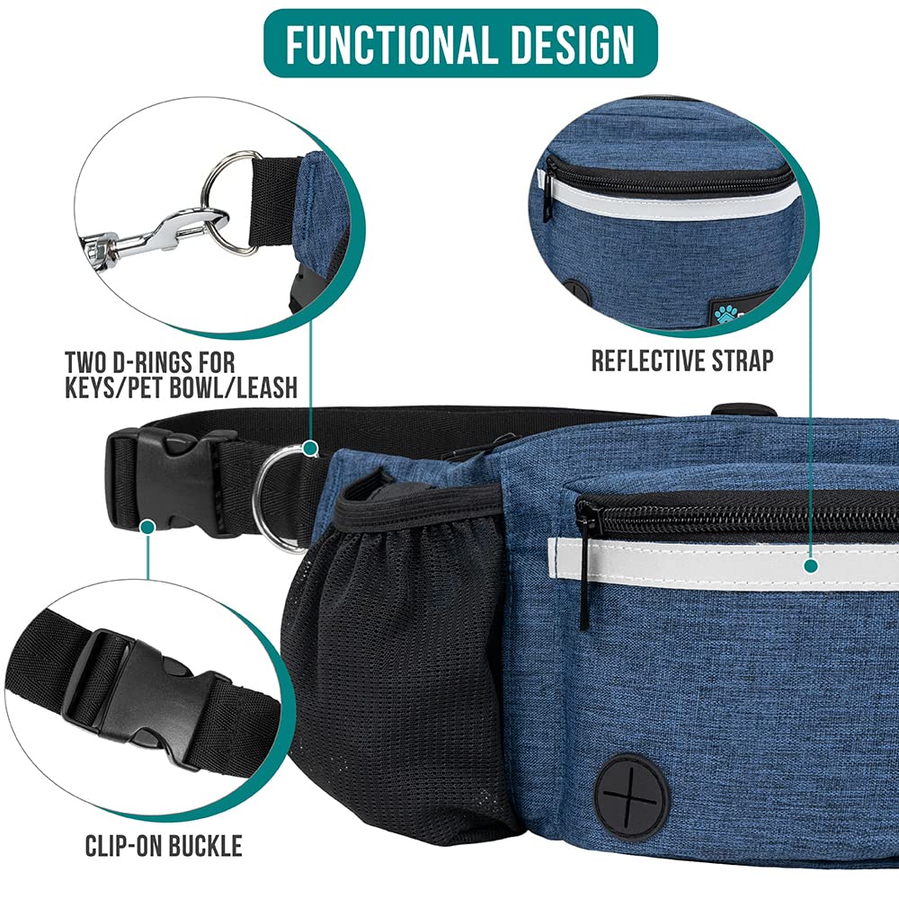 Foto 4 | Bolsa De Golosinas Petami Dog Fanny Pack Con Dispensador De Bolsas Para Excrementos - Venta Internacional.