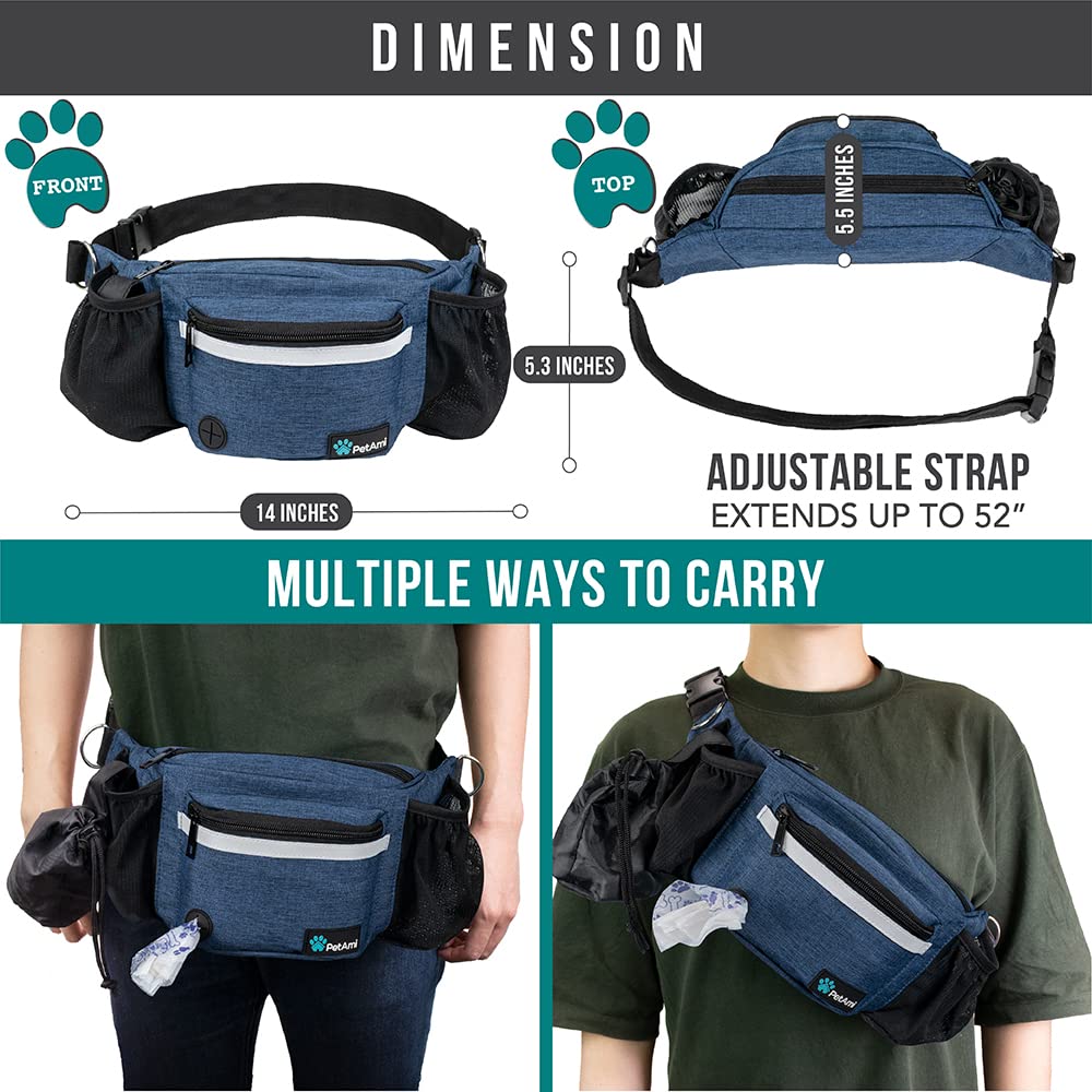 Foto 6 pulgar | Bolsa De Golosinas Petami Dog Fanny Pack Con Dispensador De Bolsas Para Excrementos - Venta Internacional.