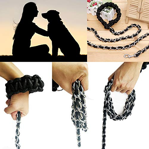 Foto 6 pulgar | Correa De Metal Ancbace Para Perros Con Collar Para Mascotas Para Perros Grandes - Venta Internacional.