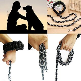 Foto 5 | Correa De Metal Ancbace Para Perros Con Collar Para Mascotas Para Perros Grandes - Venta Internacional.