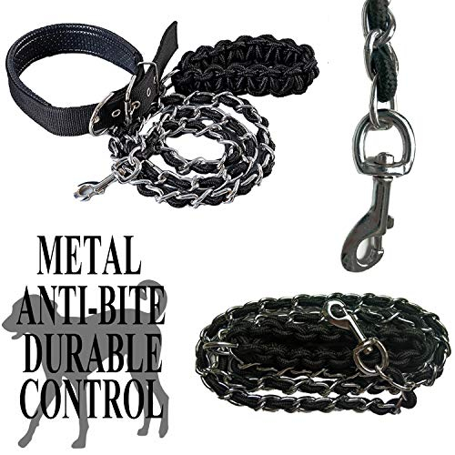 Foto 8 pulgar | Correa De Metal Ancbace Para Perros Con Collar Para Mascotas Para Perros Grandes - Venta Internacional.