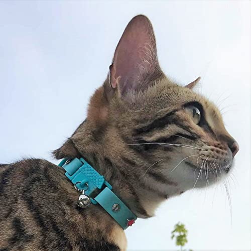 Foto 4 pulgar | Collar Para Gatos Kittyrama Aqua Con Bell Cat Friendly, Ganador Del Premio - Venta Internacional.