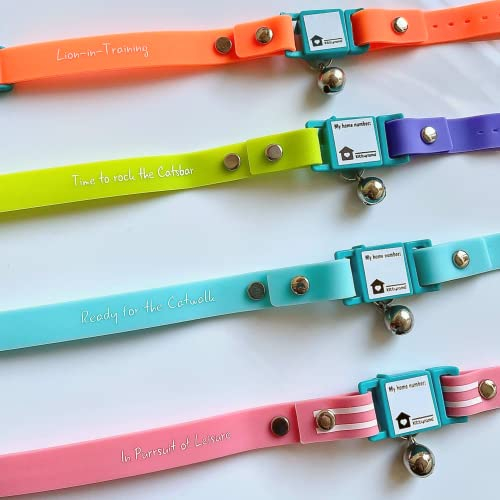 Foto 7 pulgar | Collar Para Gatos Kittyrama Aqua Con Bell Cat Friendly, Ganador Del Premio - Venta Internacional.