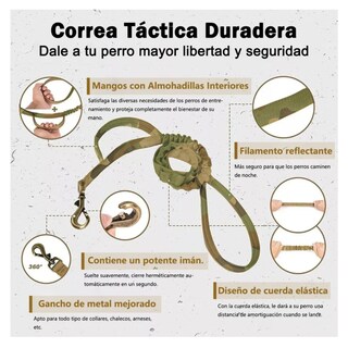 Foto 2 | Collar Y Cuerda Para Perros M/ Lab.g, Camuflaje