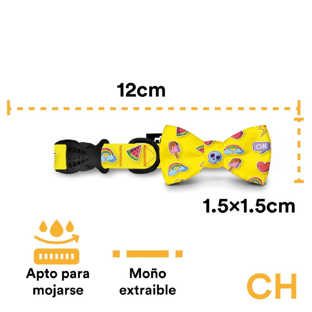 Foto 4 pulgar | Collar Para Perro Jack Pet Con Moño Emoji Amarillo Chico