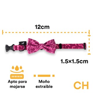 Foto 3 | Collar Para Perro Jack Pet Con Moño Spaguetti Rosa Chico