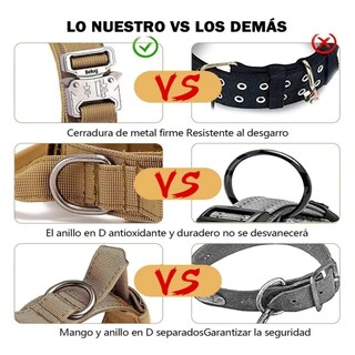 Foto 2 | Collar Y Cuerda Para Perros Belug, Caqui Talla Mediana