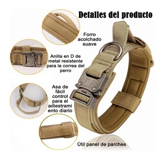 Foto 3 | Collar Y Cuerda Para Perros Belug, Caqui Talla Mediana