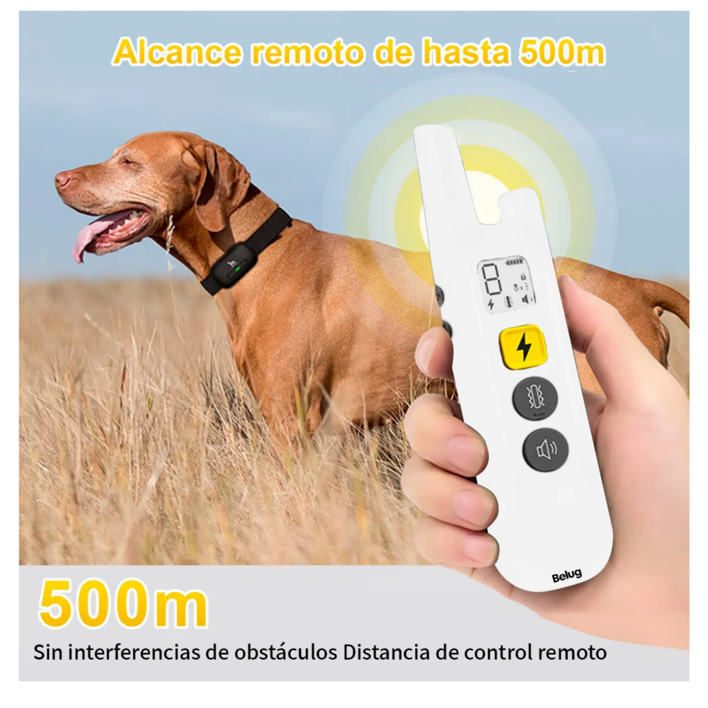 Foto 3 pulgar | Collar De Antiladridos Adiestrar Eléctrico Perros Belug,2 Piezas Blanco 1 Negro 10