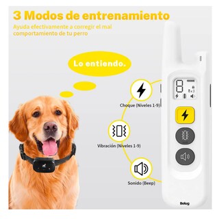 Foto 3 | Collar De Antiladridos Adiestrar Eléctrico Perros Belug,2 Piezas Blanco 1 Negro 10