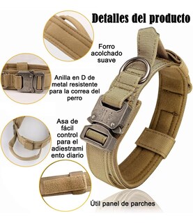 Foto 3 | Collar Y Cuerda Belug Para Perros Caqui Talla Grande