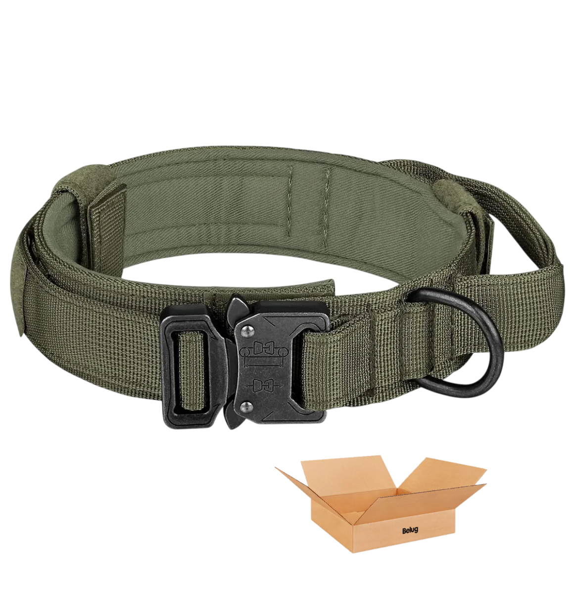 Foto 1 | Collar Y Cuerda Belug Para Perros Verde Militar Talla Mediana