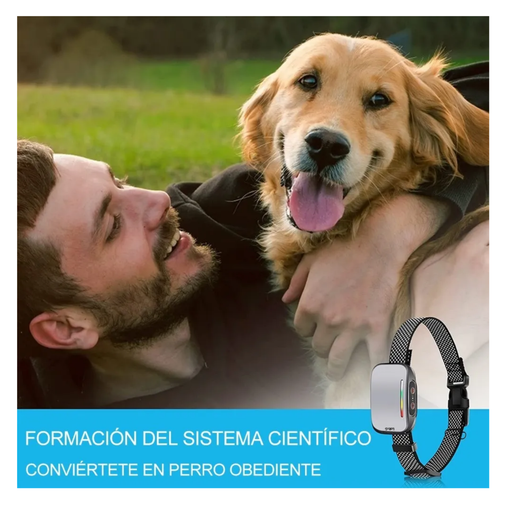 Foto 6 pulgar | Antiladrido Perro Entrenamiento Collar Eléctrico Automático 10pz Lab.g, Gris