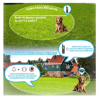 Foto 3 | Collar Entrenador Eléctrico Para Perro Adiestramiento Canino Belug, Negro