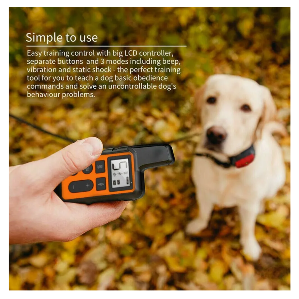 Foto 4 pulgar | Collar De Adiestramiento De Perros Eléctrico Lab.g,  Negro Naranja