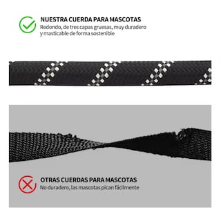 Foto 3 | Correa Reflectante Para Perros Lab.g, Negro Collar 2pz