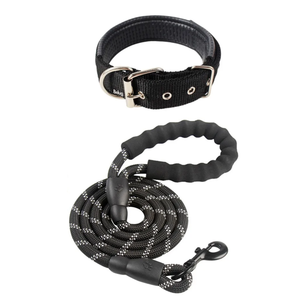 Foto 1 | Correa Reflectante Para Perros Belug,  Negro Collar 2pz