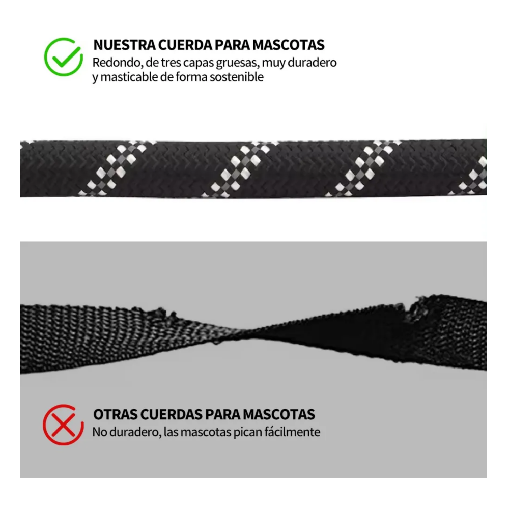 Foto 3 | Correa Reflectante Para Perros Belug,  Negro Collar 2pz