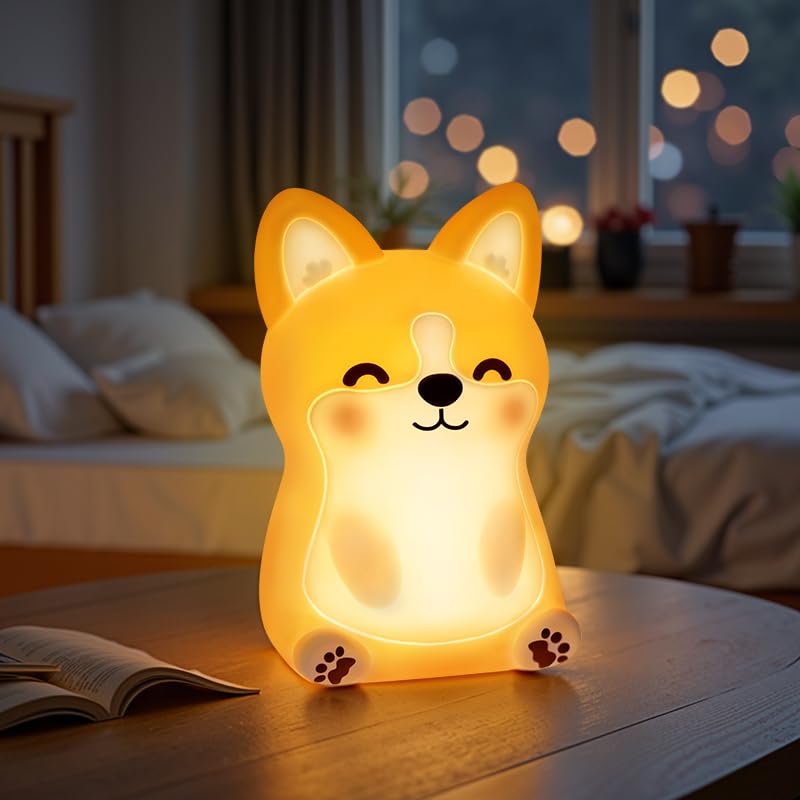 Foto 2 pulgar | Luz Nocturna Mewaii Huggwaii Corgi Dog Con 3 Niveles De Brillo - Venta Internacional.