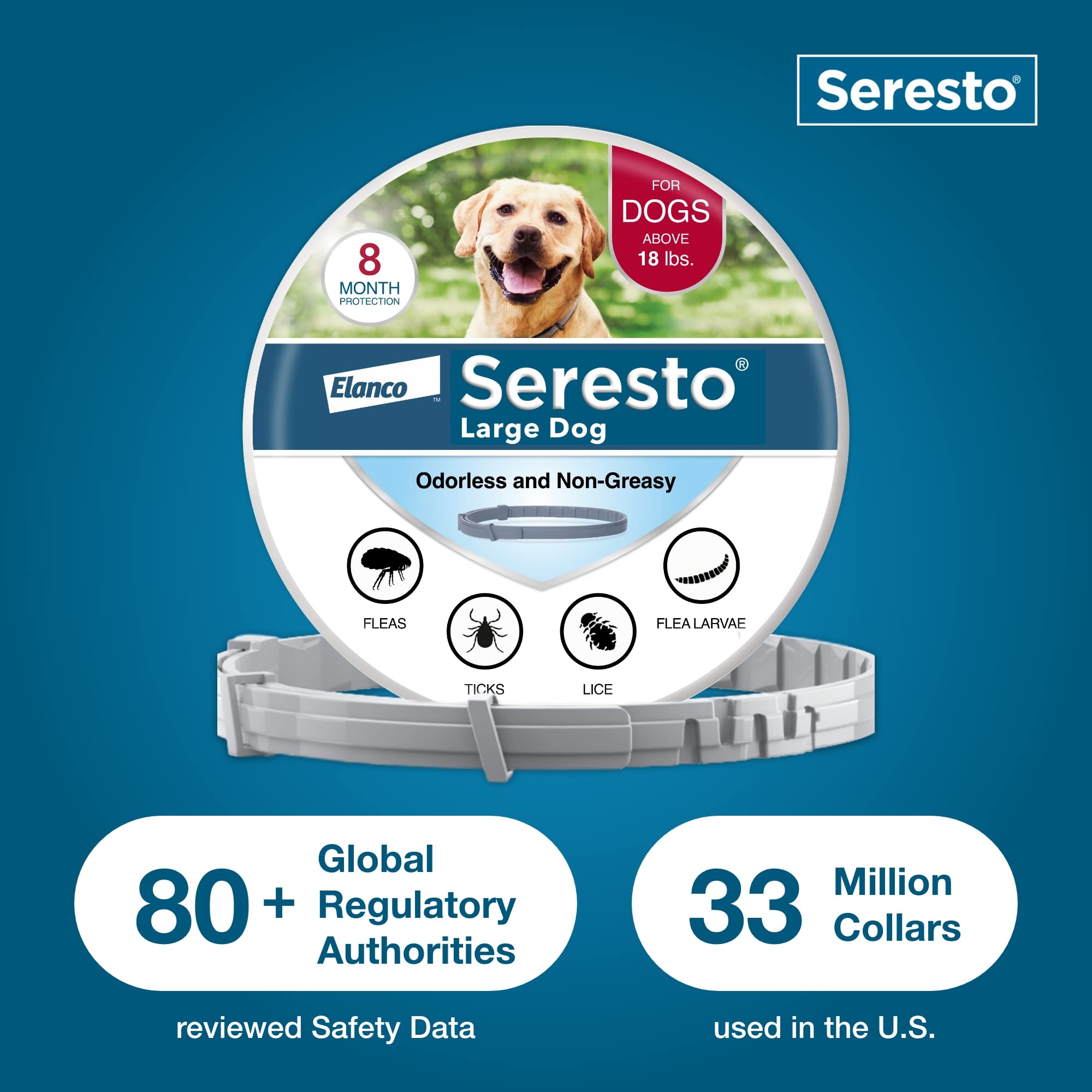 Foto 8 pulgar | Collar De Tratamiento De Pulgas Y Garrapatas Seresto Para Perros Grandes De 8 Meses - Venta Internacional.