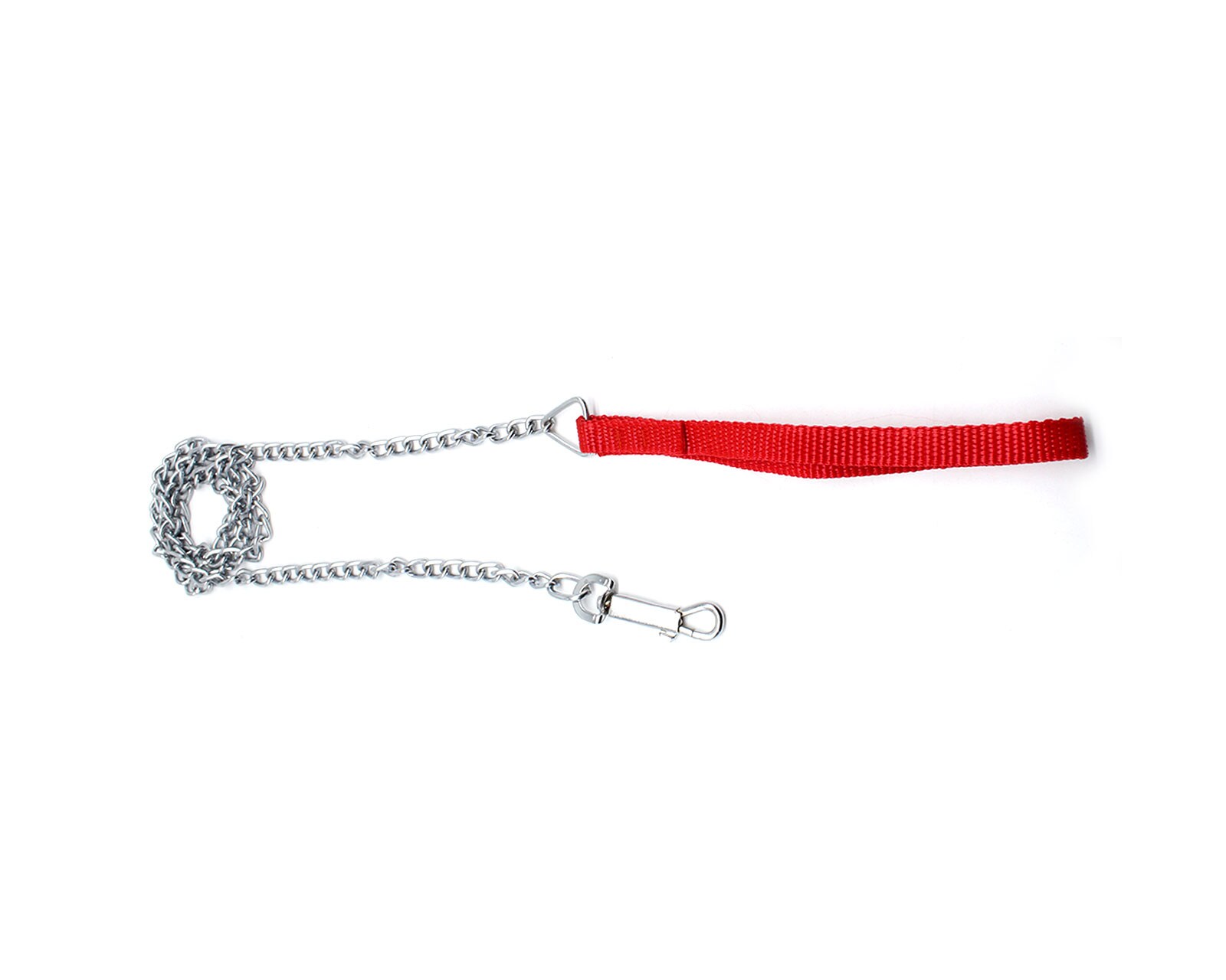 Cadena para Perro de Paseo 2.5 mm Bajío Pets color Plateado con Rojo con 2 Piezas $120