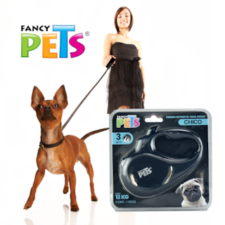 Foto 5 | Correa Retráctil Fancy Pets color Negro para Perro y Gato