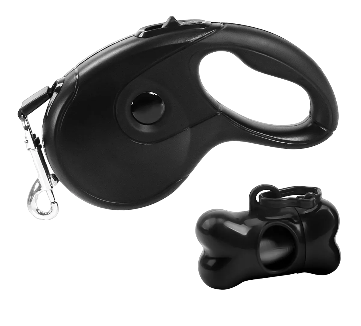Correa para Perro BELUG color Negro Retráctil 5M con Caja de Basura