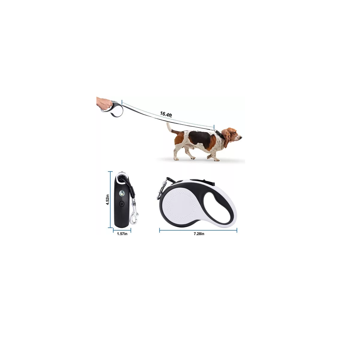 Foto 3 pulgar | Correa Retráctil para Perros Eo Safe Imports ESI-8435 Multicolor con Lámpara Recargable