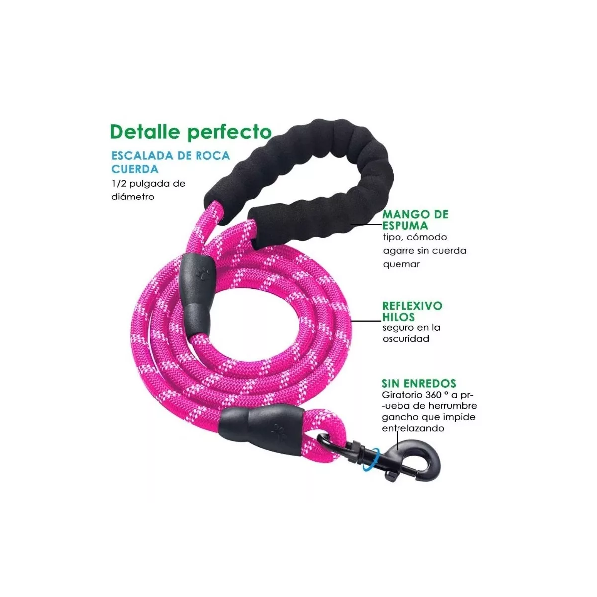 Foto 4 pulgar | Correa Eo Safe Imports Esi8963 color Rosa para Mascota