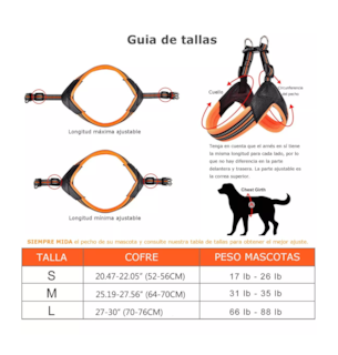 Foto 3 | Pechera Belug color Naranja para Mascota