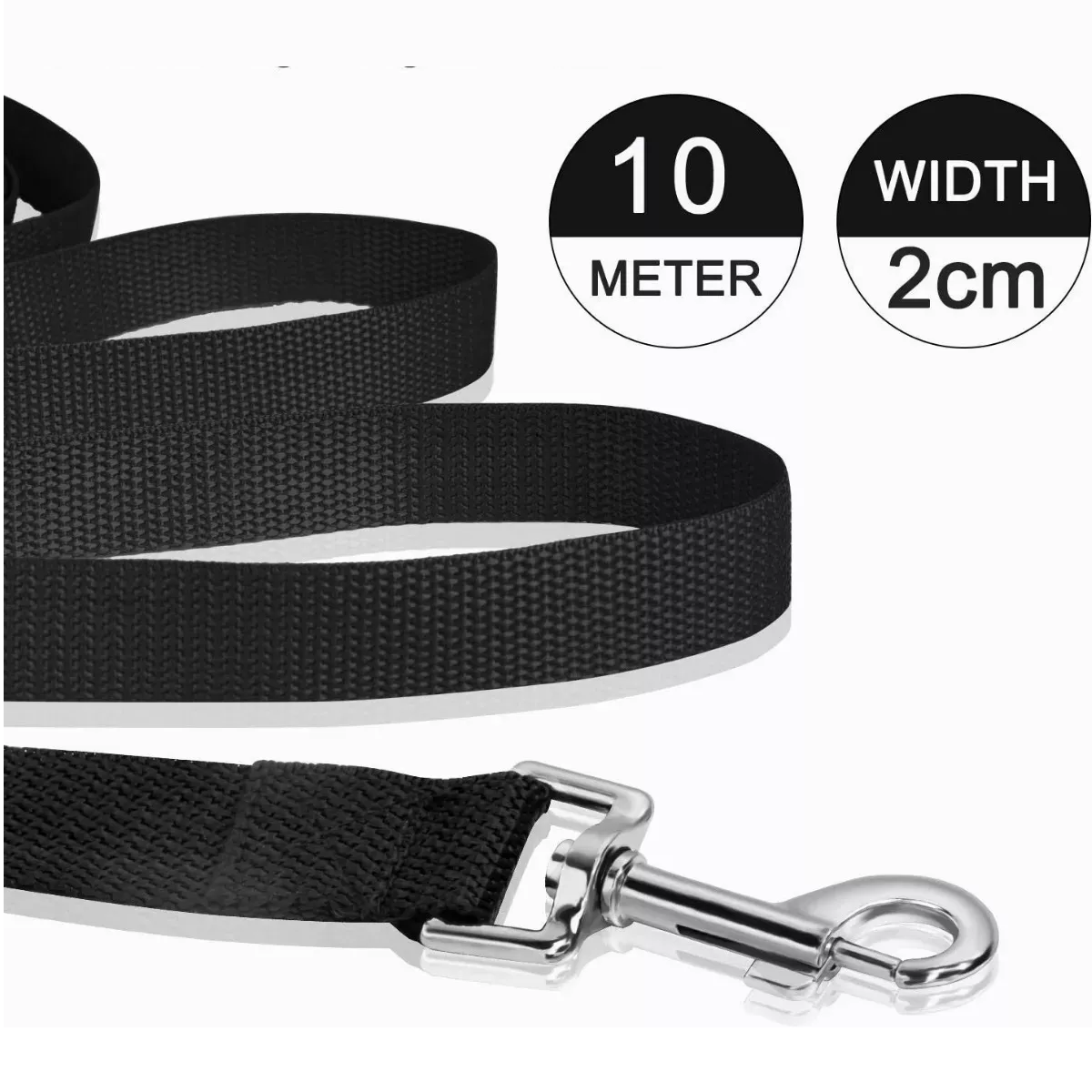 Foto 3 pulgar | Correa para Perro 10 m Eo Safe Imports  Esi-12858 Negro