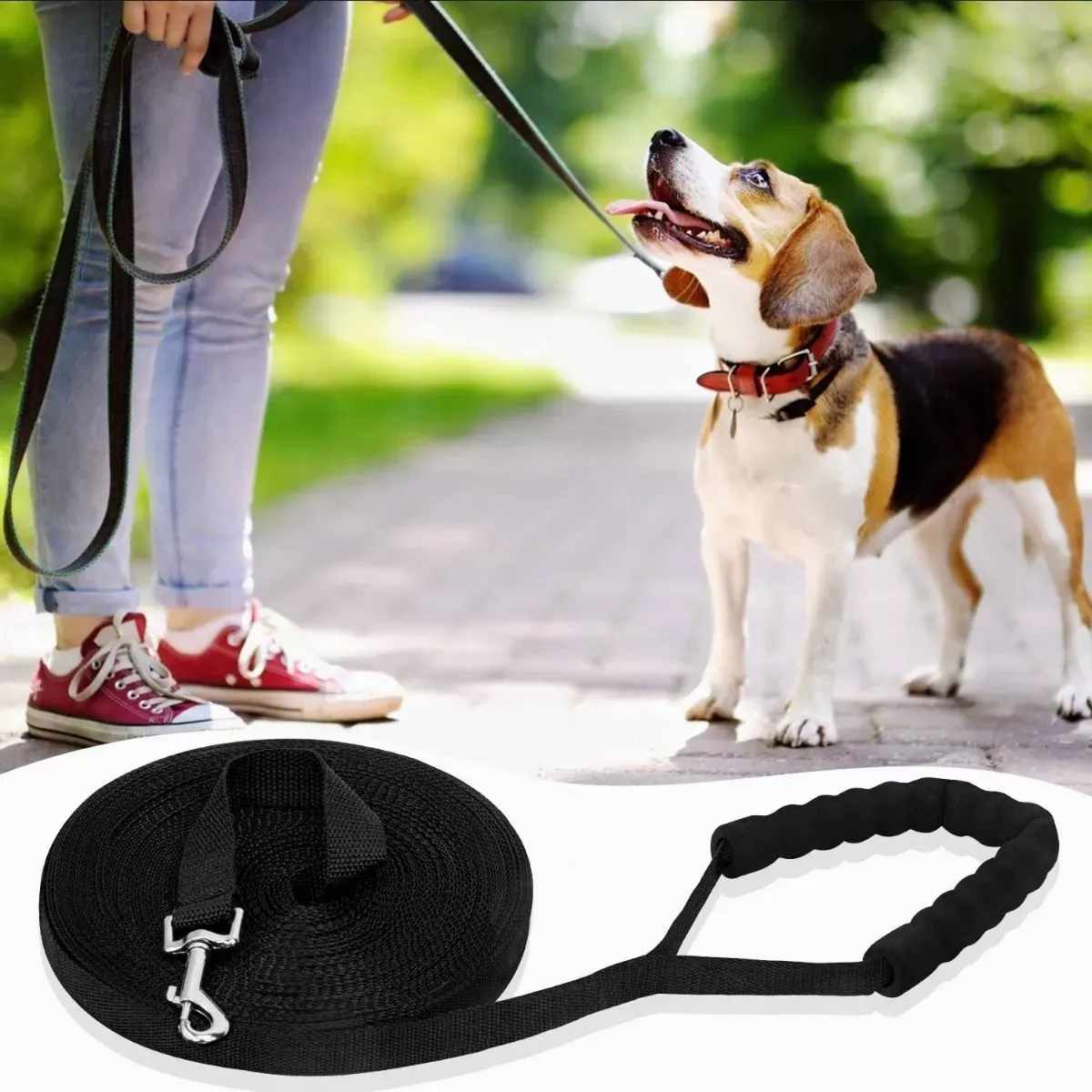 Foto 4 pulgar | Correa para Perro 10 m Eo Safe Imports  Esi-12858 Negro