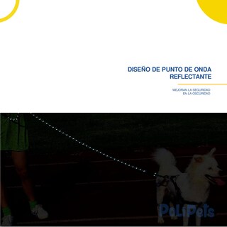 Foto 3 | Correa Reflejante Poli Pets Resistente para Perro