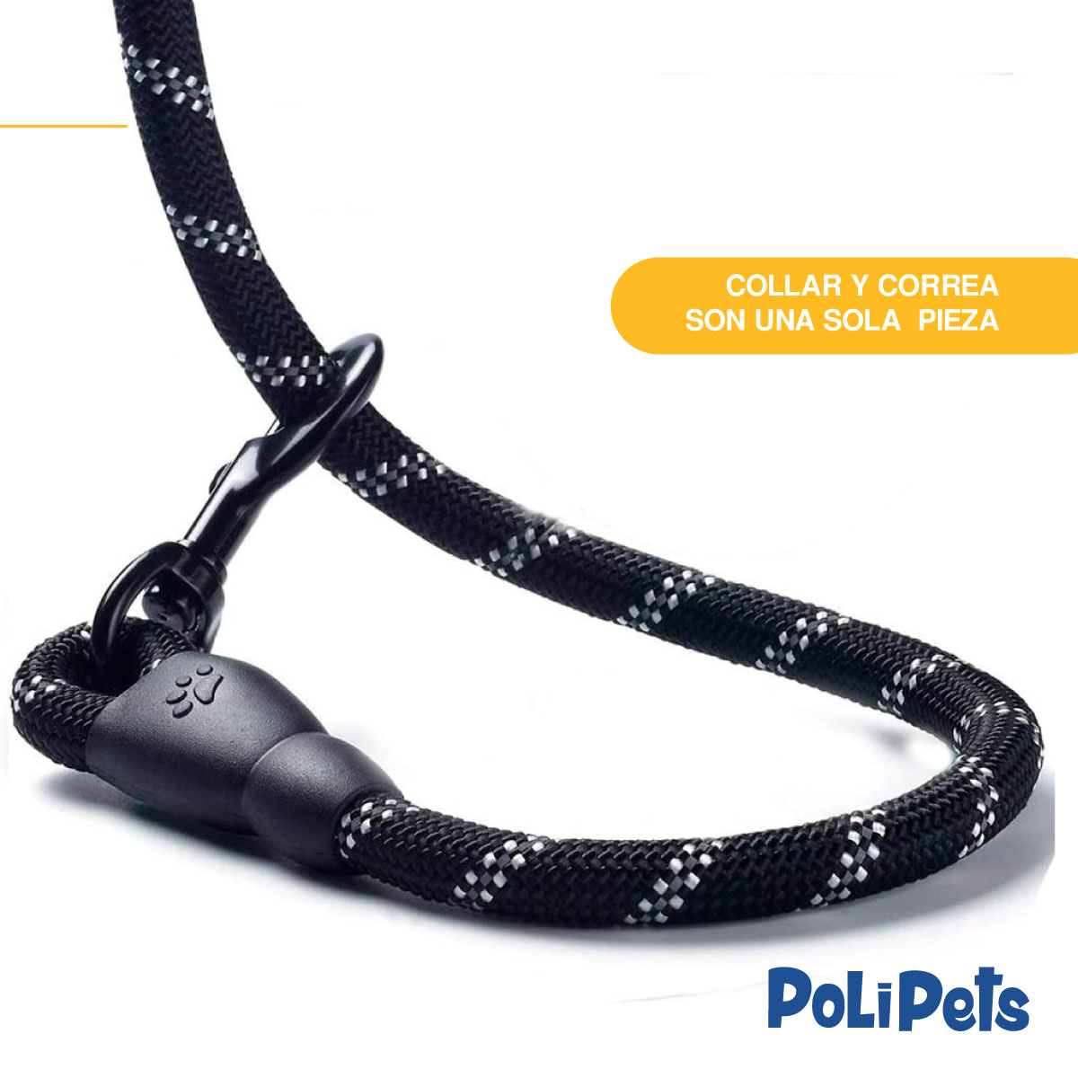 Foto 7 pulgar | Correa Reflejante Poli Pets Resistente para Perro