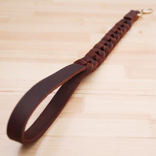 Foto 1 | Correa De Piel Auténtica Trenzada Corta Para Perros Medianos Y Grandes - Venta Internacional.
