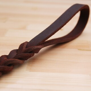 Foto 3 | Correa De Piel Auténtica Trenzada Corta Para Perros Medianos Y Grandes - Venta Internacional.