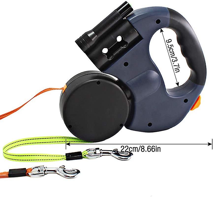 Foto 2 pulgar | Correa De Perro Retráctil Doble Huoguo Para Dos Perros, 3 M - Venta Internacional.