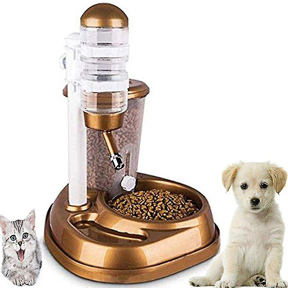 Dispensador De Alimentos Con Alimentador Automático Con Fuente De Agua Para Mascotas - Venta Internacional.