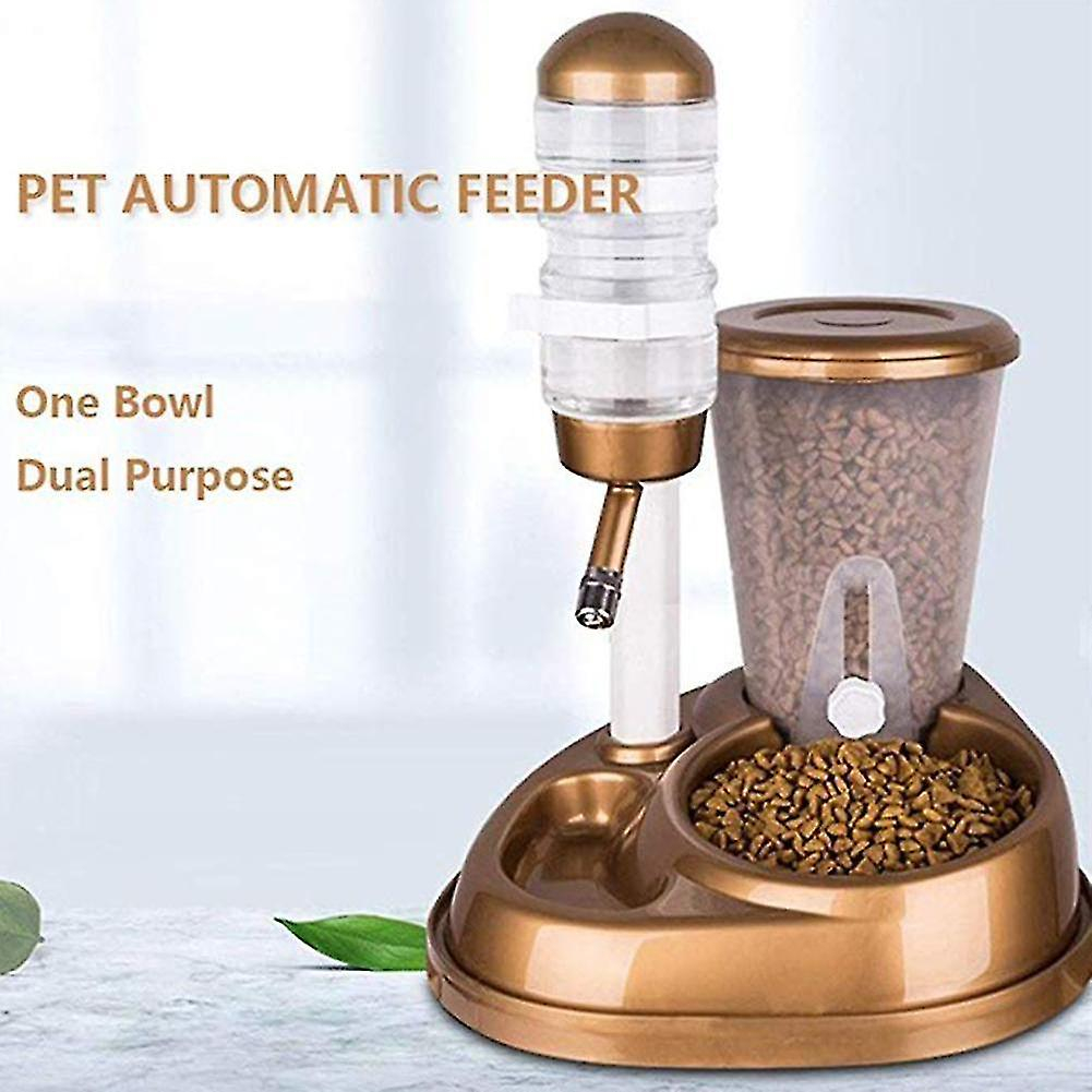 Foto 4 pulgar | Dispensador De Alimentos Con Alimentador Automático Con Fuente De Agua Para Mascotas - Venta Internacional.