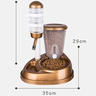 Foto 4 | Dispensador De Alimentos Con Alimentador Automático Con Fuente De Agua Para Mascotas - Venta Internacional.