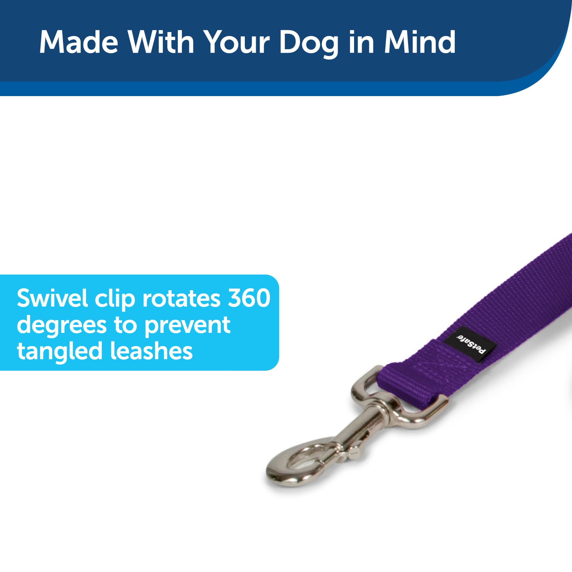 Foto 3 pulgar | Correa De Nailon Petsafe Para Perros, 1 Pulgada X 6 Pies, Fuerte Y Duradera, Color Morado Oscuro - Venta Internacional.
