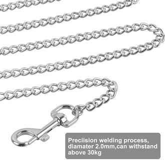 Foto 3 | Cadena De Correa De Metal Resistente A La Masticación, 118 Cm, Para Perros Medianos Y Grandes - Venta Internacional.
