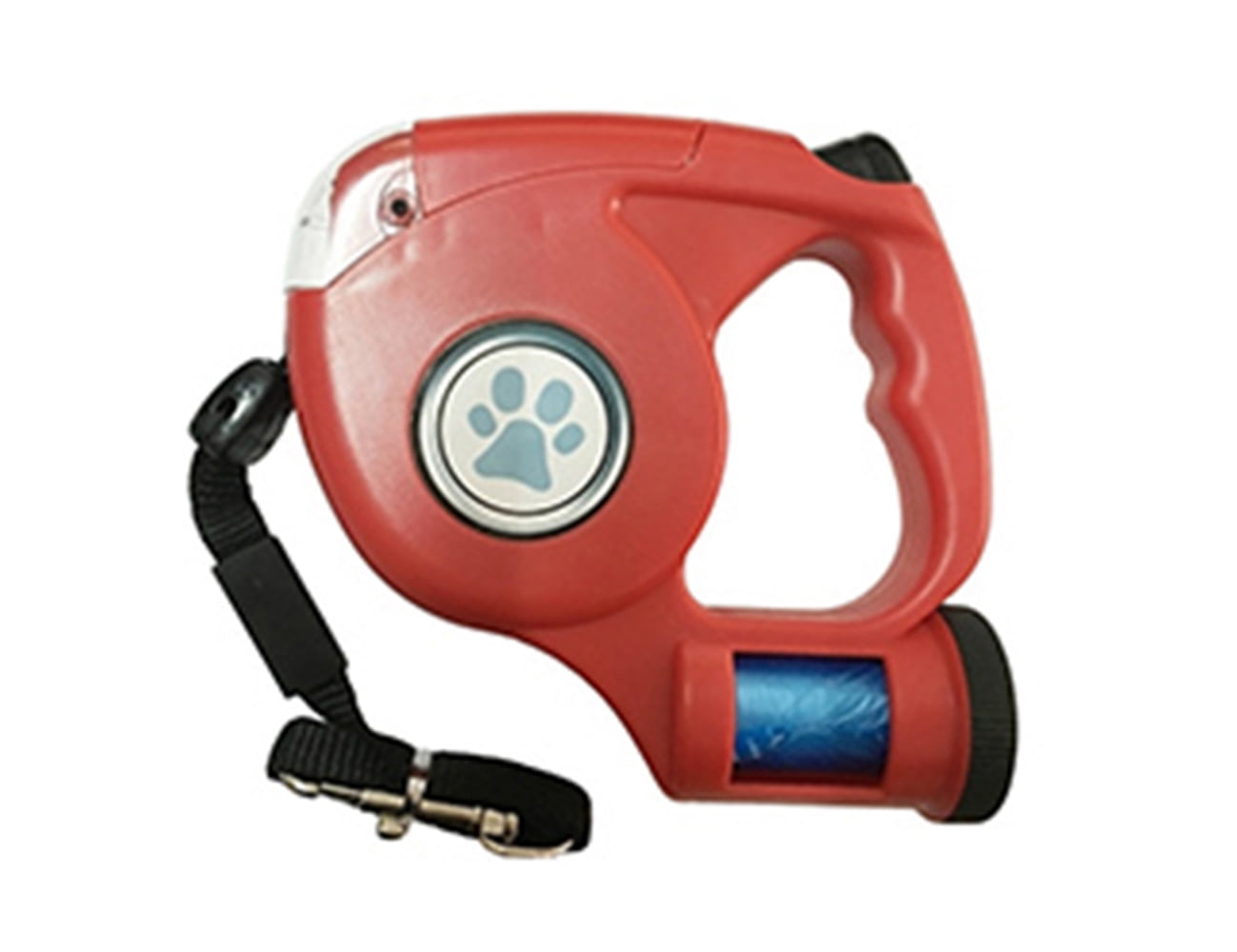 Foto 2 pulgar | Correa Retráctil Para Perros Con Linterna Led Y Soporte Para Bolsas Para Excrementos - Venta Internacional.