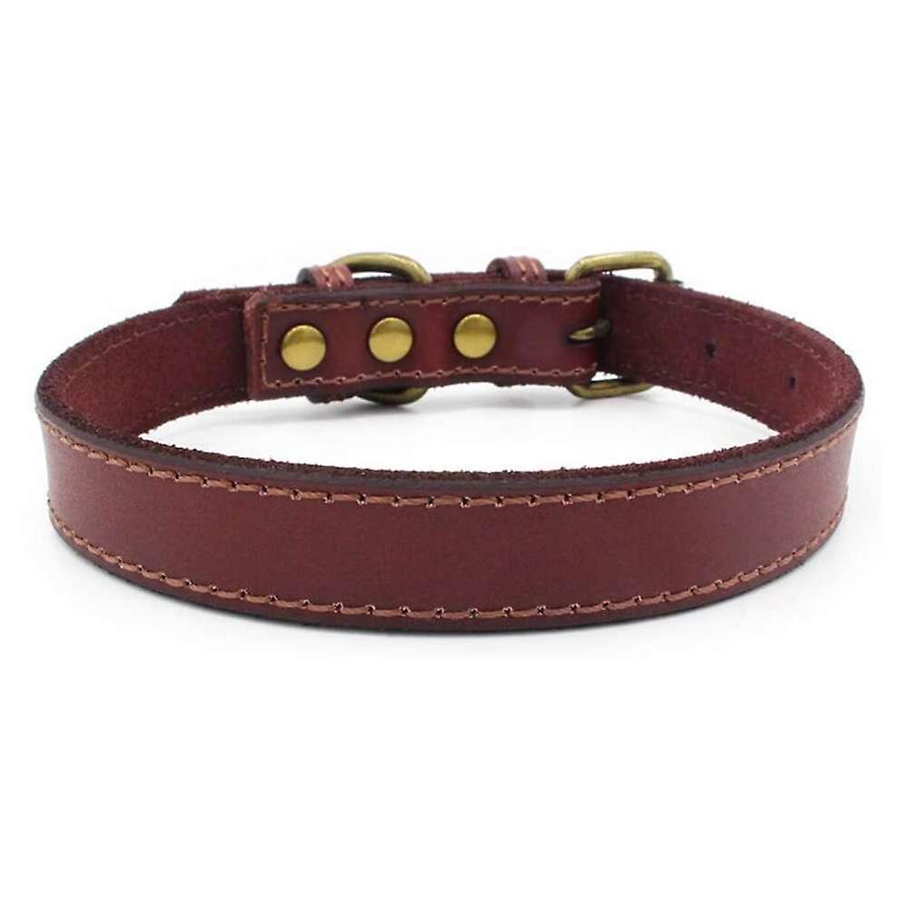 Foto 3 pulgar | Collar Para Perro Huoguo Basic Classic De Piel Acolchada Roja Talla M - Venta Internacional.
