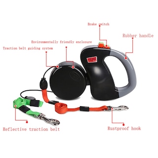 Foto 1 | Correas Para Mascotas De Doble Cabezal Retráctiles Automáticas Para Perros - Venta Internacional.