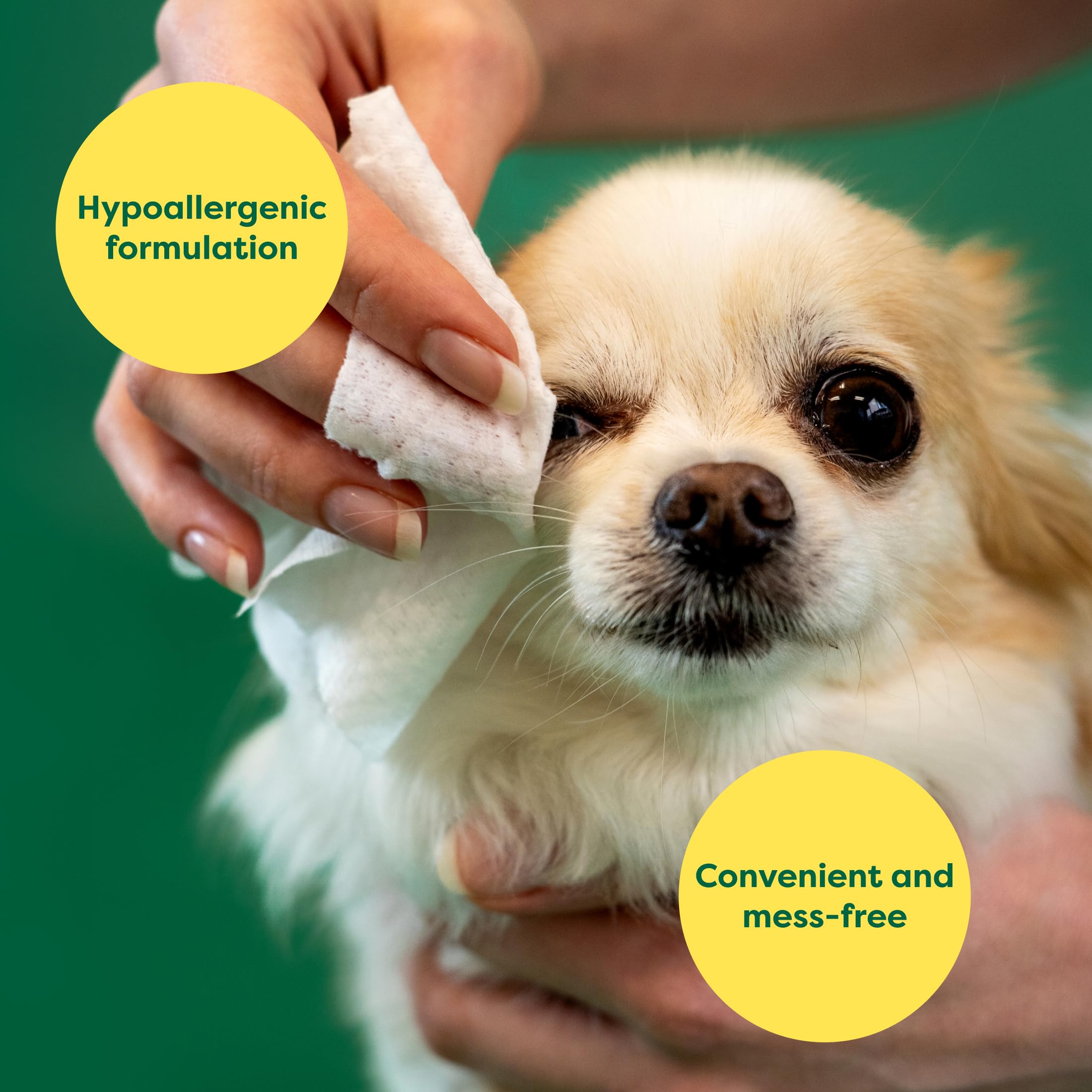 Foto 5 pulgar | Toallitas Para Ojos De Perro, Con Clasificación Terrestre, Hipoalergénicas, 60 Unidades - Venta Internacional.
