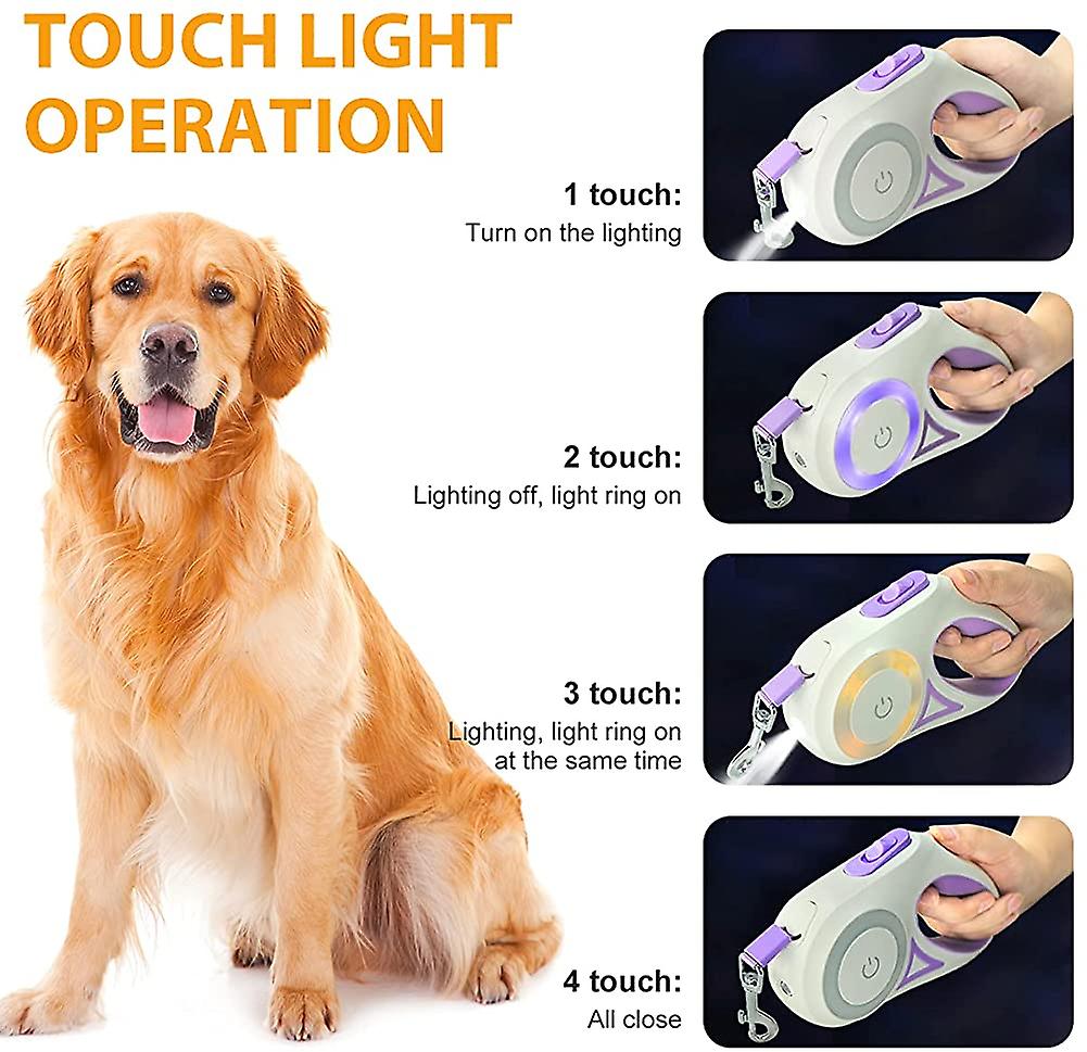 Foto 2 pulgar | Correa Retráctil Para Perros Huoguo, 3 M, Extensible Para Perros De 50 Kg - Venta Internacional.