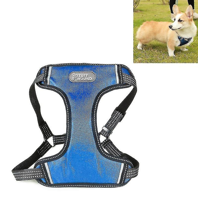 Arnés Para Perros Tuffhound 1619 Ajustable, Talla M 50-73 Cm, Azul - Venta Internacional.